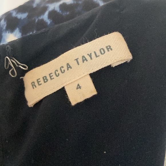 Rebecca Taylor Like New Dress, Black and Blue, 4 - Picture 5 of 8